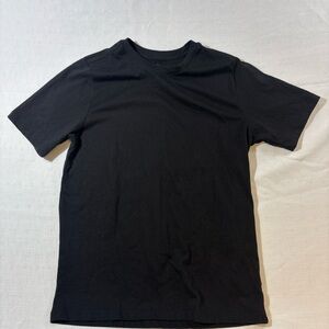 wonder nation Boys L (14/16) Black Short-Sleeve Crew Neck Tee